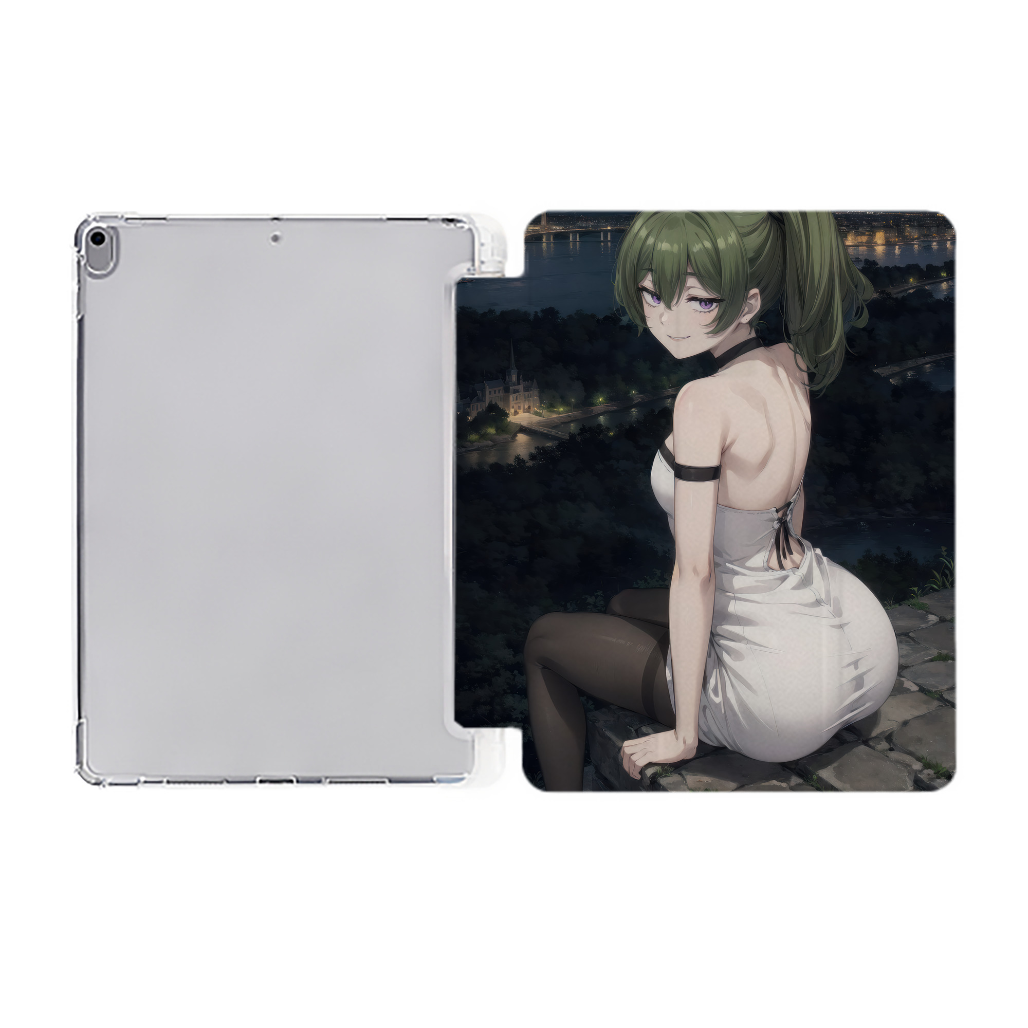 （画像用） 葬送のフリーレン Frieren IPad ケース ペン収納付き 三つ折りスタンド PUレザー×シリコン 対応機種9.5/10.5/10.9インチ